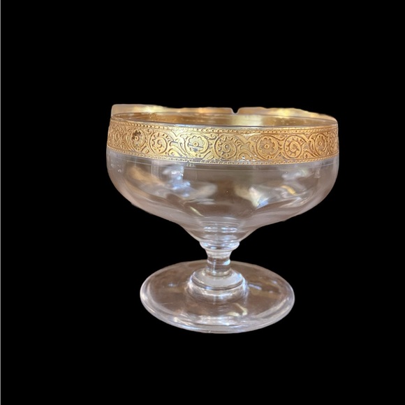 Vintage 1930s Minton Low Sherbet Glasses by Tiffin-Franciscan set of 4 - Picture 4 of 9